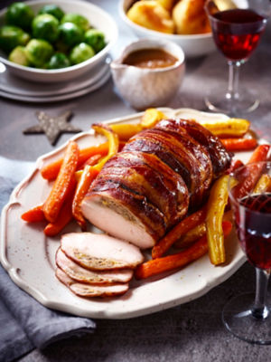 Extra Special Slow Cooked Turkey Breast with Brown Butter & Spiced Dark Rum Stuffing, £15/910g